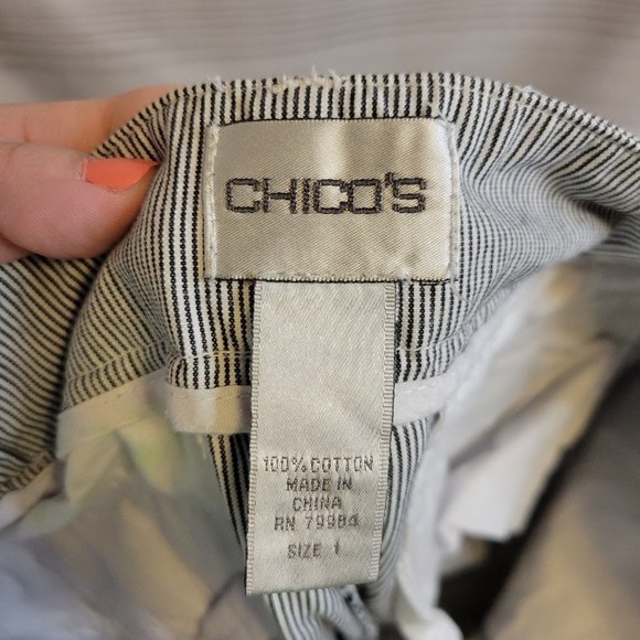 🍋Chico's Capri Pants   Size 1 (8-10) - Picture 1 of 7